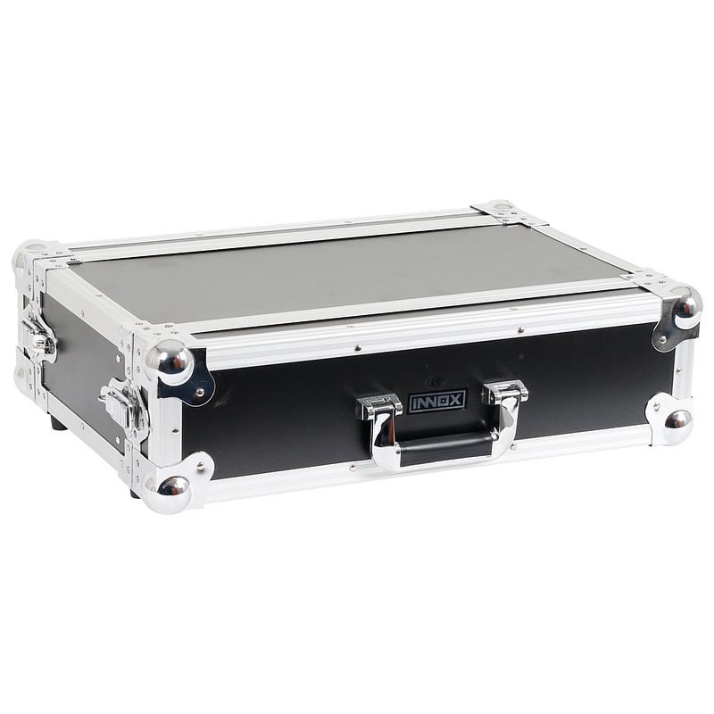 Foto van Innox basic line rack 2u-23 doubledoor flightcase 2u, 23 cm