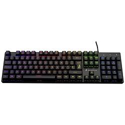 Foto van Surefire gaming kingpin m2 gaming-toetsenbord kabelgebonden, usb verlicht, multimediatoetsen qwerty, spaans zwart