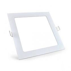 Foto van Led downlight slim - aigi - inbouw vierkant 6w - helder/koud wit 6000k - mat wit - 115mm