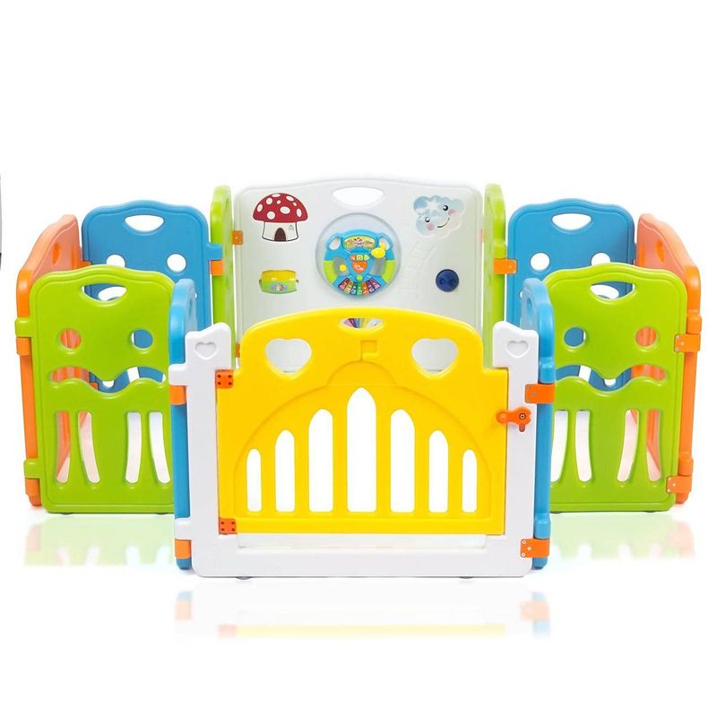 Foto van Grondbox, kruipbox, speelbox, playpen, baby, peuter en kind afscherming - colours xl
