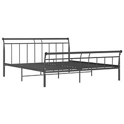 Foto van The living store metalen bedframe - metaal - bedframe - 208 x 206 x 90 cm - massieve constructie