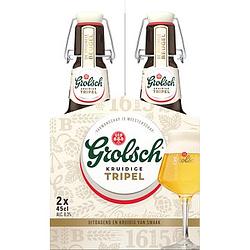 Foto van 2e halve prijs | grolsch kruidige tripel 2 x 450ml (bruine beugel) aanbieding bij jumbo