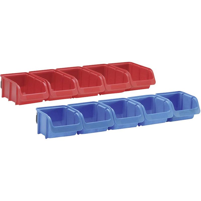 Foto van Hünersdorff 656820 stapelbak rood, blauw 1 set(s)