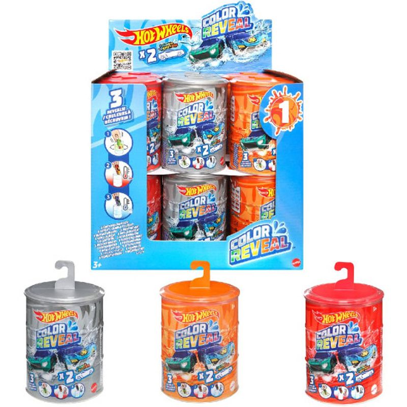 Foto van Hot wheels color reveal - dubbelpack - assortiment - prijs per stuk