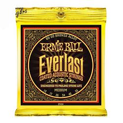 Foto van Ernie ball 2554 everlast coated bronze medium snarenset