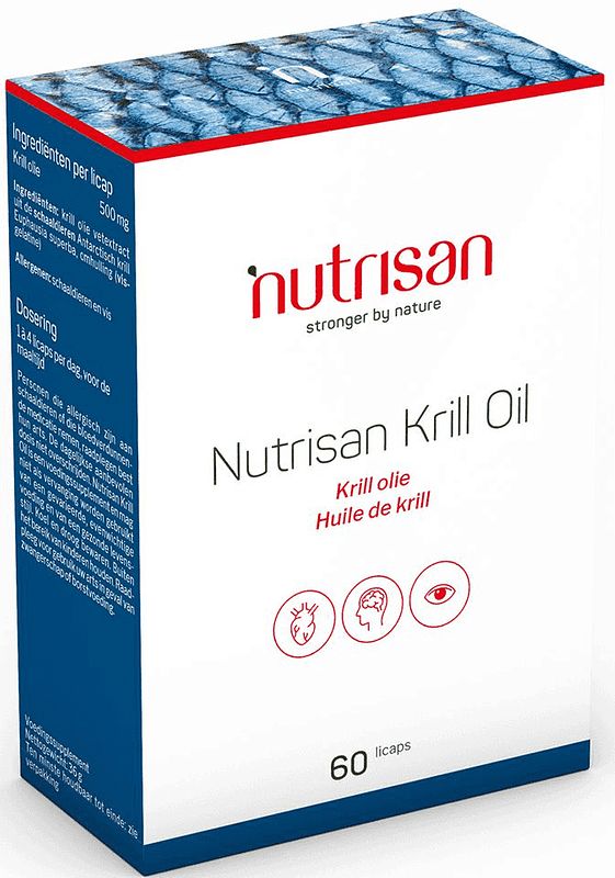 Foto van Nutrisan krill olie capsules 60st