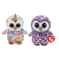 Foto van Ty - knuffel - beanie boo's - enchanted owl & moonlight owl