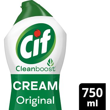 Foto van Cif cleanboost schuurmiddel cream original 750ml bij jumbo