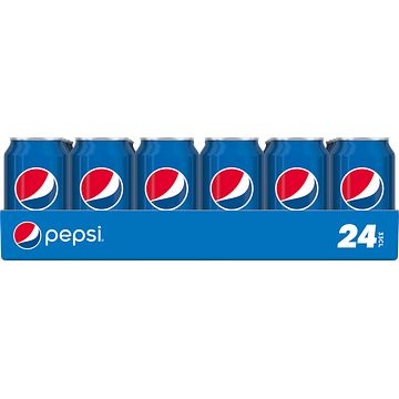 Foto van 24 x 33 cl of 24 x 25cl | pepsi cola blik 24 x 330ml aanbieding bij jumbo