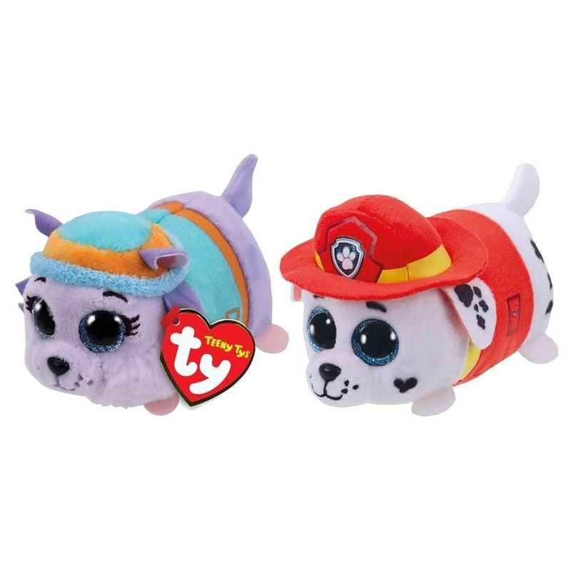 Foto van Ty - knuffel - teeny paw patrol - everest & marshal