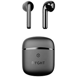 Foto van Ryght ways2 in ear headset bluetooth stereo zwart indicator voor batterijstatus, headset, oplaadbox, touchbesturing
