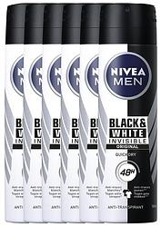 Foto van Nivea men black & white invisible original deodorant spray voordeelverpakking