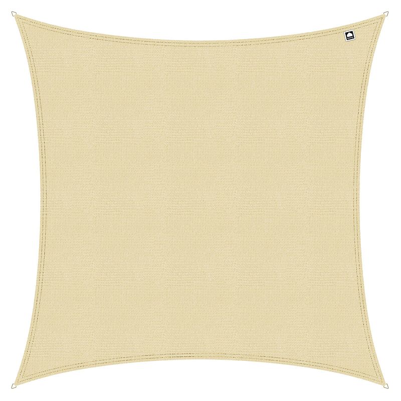 Foto van Kopu® schaduwdoek vierkant 5x5 m - 280 gram waterdoorlatend - creme