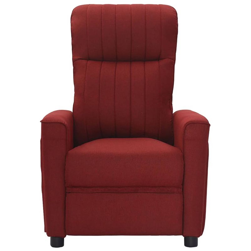 Foto van The living store verstelbare fauteuil - wijnrood - 73.5x138.5x81.5 cm - comfortabel en stabiel