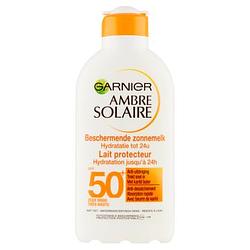 Foto van Garnier ambre solaire beschermende zonnemelk spf 50+ 200ml bij jumbo