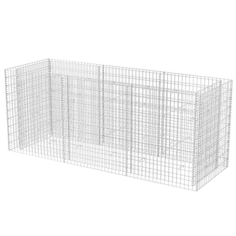 Foto van Vidaxl gabion plantenbak verhoogd 270x90x100 cm staal