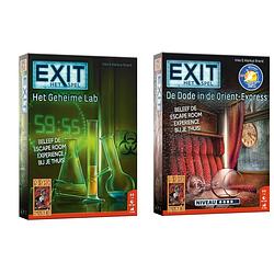 Foto van Spellenbundel - 2 stuks - bordspel - exit - het geheime lab & de dode in de orient express