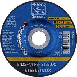 Foto van Pferd 69220531 e 125-4,1 psf steelox afbraamschijf gebogen 125 mm 22.23 mm 10 stuk(s)