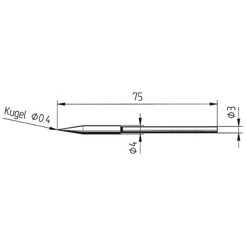 Foto van Ersa 212 bd lf soldeerpunt potloodvorm grootte soldeerpunt 0.4 mm inhoud: 1 stuk(s)