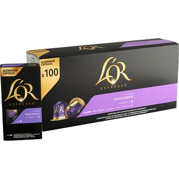 Foto van L'sor espresso lungo profondo koffiecups 10 x 10 stuks bij jumbo