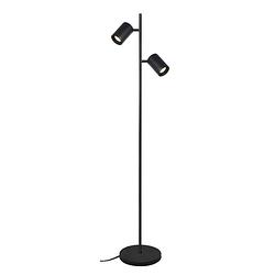 Foto van Artdelight vloerlamp megano 2 lichts h 150 cm zwart