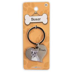 Foto van Paper dreams sleutelhanger boxer 5 cm staal zilver