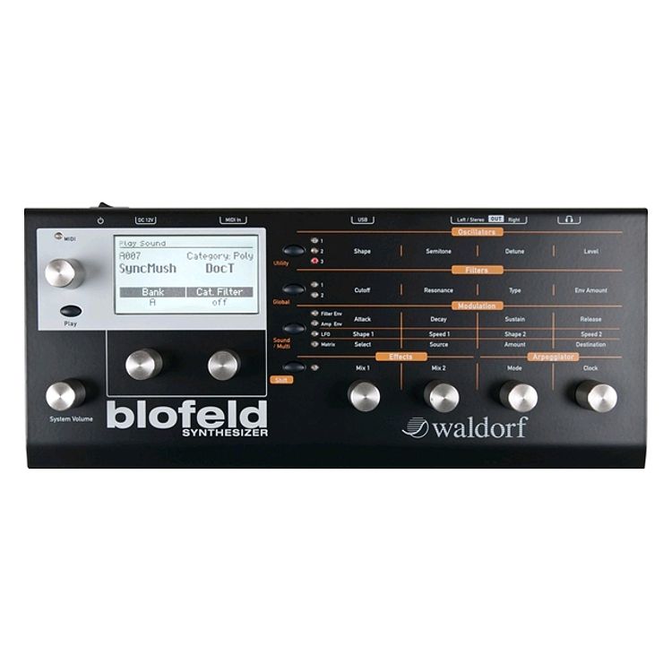 Foto van Waldorf blofeld black virtual analog synthesizer