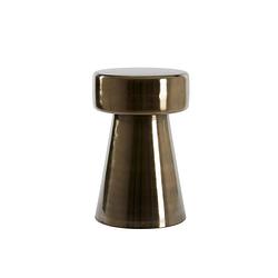 Foto van Side table 29x47 cm dakwa shiny black nickel