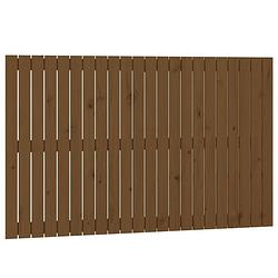 Foto van The living store houten wandhoofdbord - 140 x 3 x 90 cm - massief grenenhout