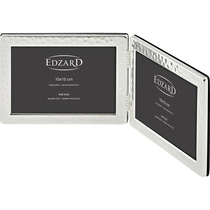 Foto van Edzard pavia - fotolijst - zilver - tweeluik liggend - 10 x 15