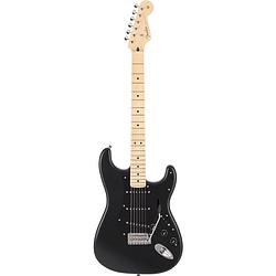 Foto van Fender made in japan hybrid ii stratocaster mn blackout elektrische gitaar met gigbag