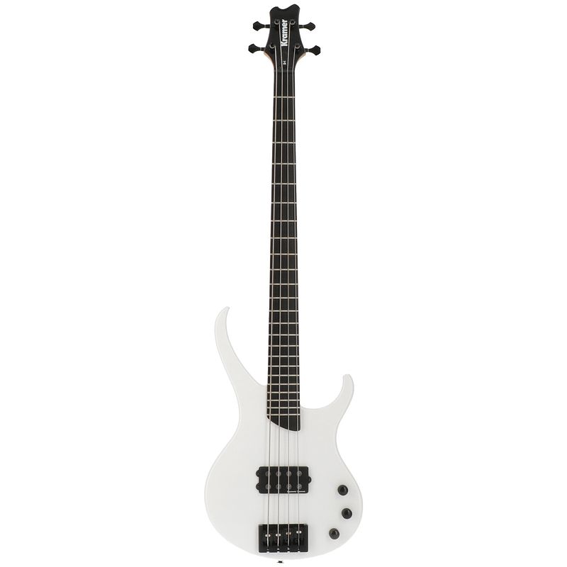 Foto van Kramer guitars modern collection d-1 bass pearl white elektrische basgitaar