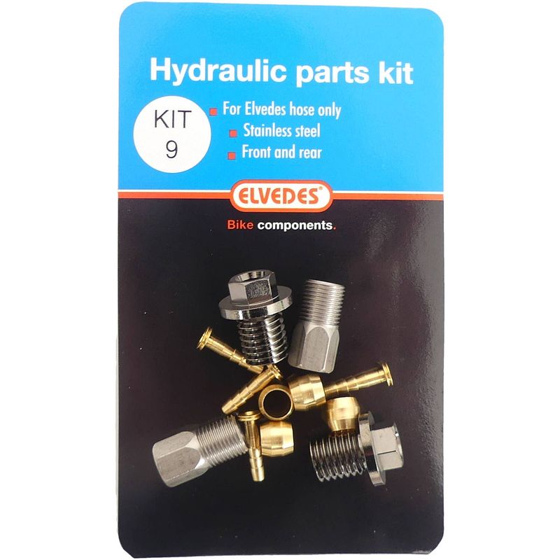 Foto van Elvedes hydraulische onderdelen kit 9 m9 flensbout en m8