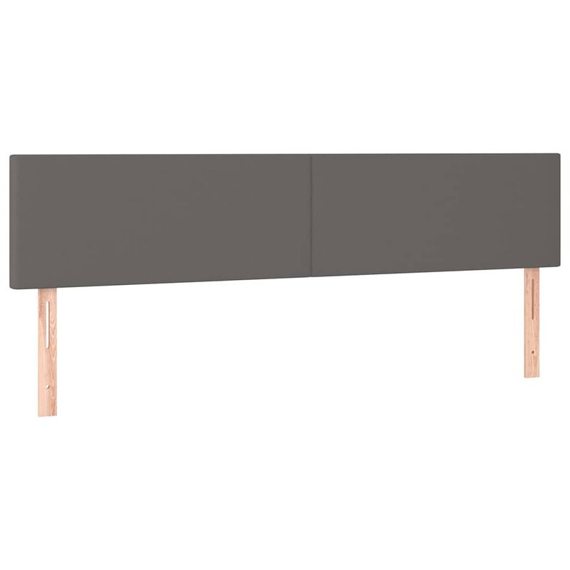 Foto van The living store hoofdbord - klassiek - bedaccessoires - 180 x 5 x 78/88 cm - grijs