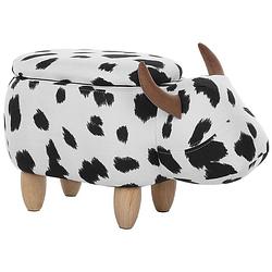 Foto van Beliani cow - hocker-zwart-polyester