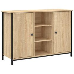 Foto van Vidaxl dressoir 100x35x70 cm bewerkt hout sonoma eikenkleurig