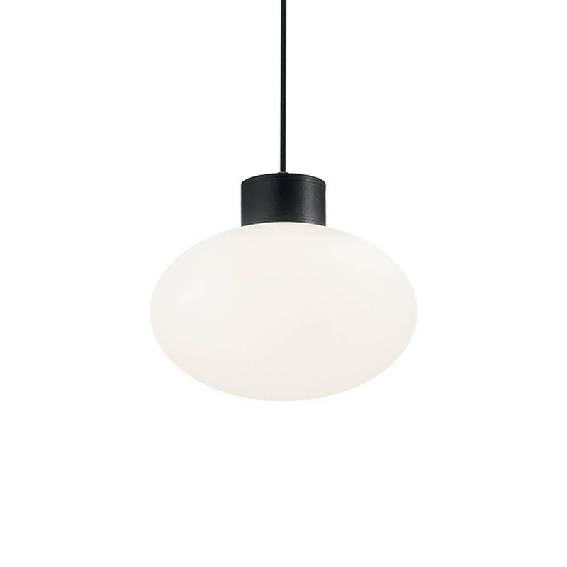 Foto van Ideal lux - clio - hanglamp - aluminium - e27 - zwart