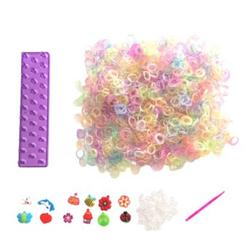 Foto van Loom twister loombands glitter startersset paars 2400-delig