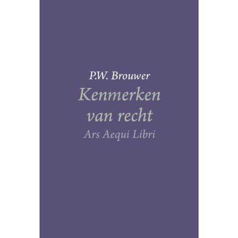 Foto van Kenmerken van recht - ars aequi libri