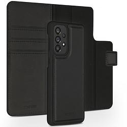 Foto van Accezz premium leather 2 in 1 wallet book case voor samsung galaxy a33 telefoonhoesje zwart