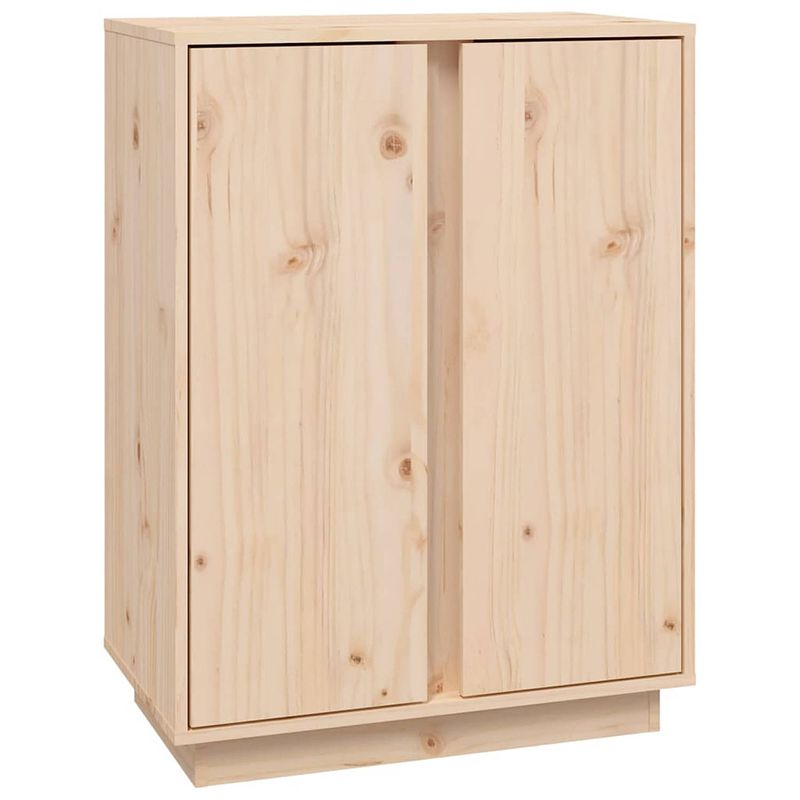 Foto van Vidaxl dressoir 60x35x80 cm massief grenenhout