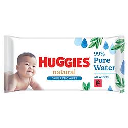 Foto van Huggies - natural - 0% plastic - billendoekjes - 48 babydoekjes - 1 x 48