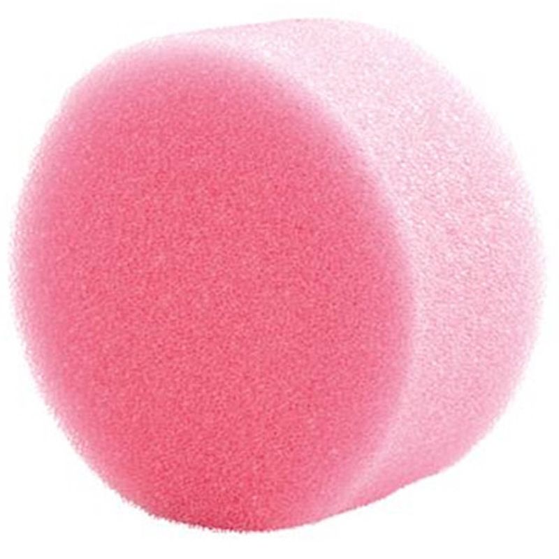 Foto van Witbaard grimeersponsje rond 6 x 3 cm foam roze