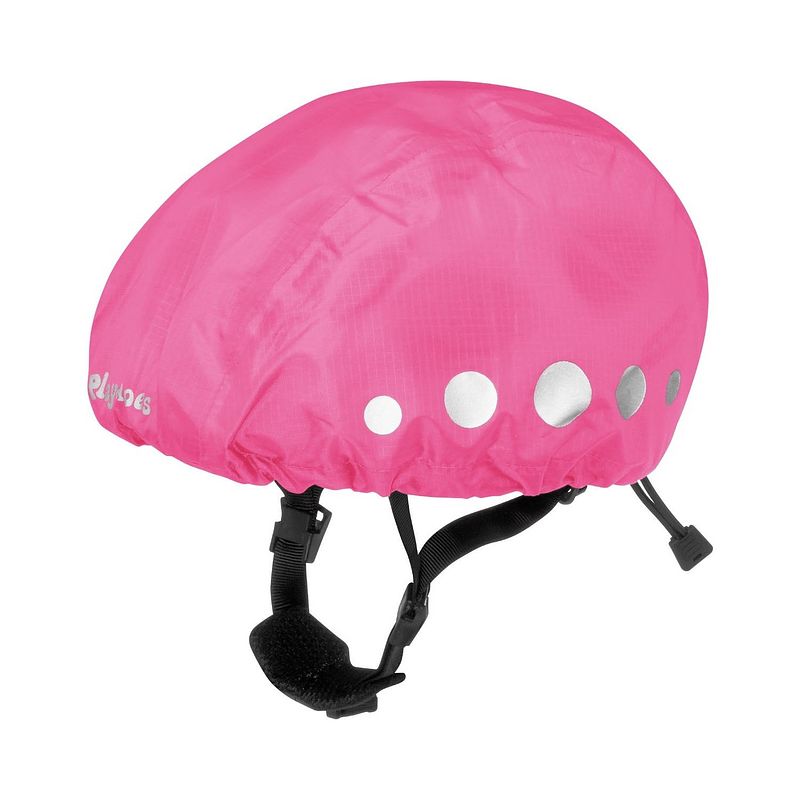 Foto van Playshoes regenhoes fietshelm polyester roze maat s