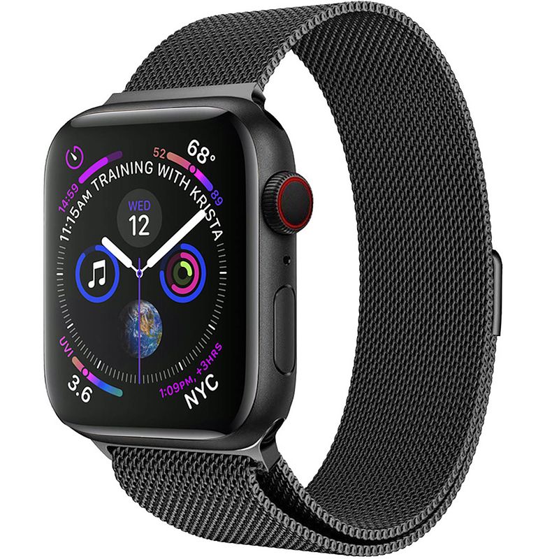 Foto van Basey apple watch series 8 (45mm) apple watch series 8 (45mm)- zwart