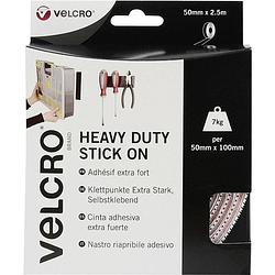 Foto van Velcro® vel-ec60246 klittenband om vast te plakken haak- en lusdeel, extra sterk (l x b) 2500 mm x 50 mm wit 2.5 m