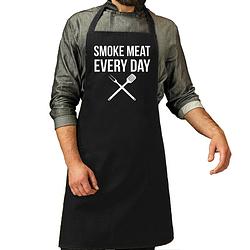 Foto van Schort smoke meat everyday zwart voor heren - feestschorten