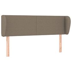 Foto van Vidaxl hoofdbord met randen 147x23x78/88 cm stof taupe