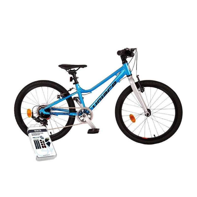 Foto van Volare kinderfiets dynamic - 20 inch - blauw - 7 versnellingen - inclusief ways bandenplakset