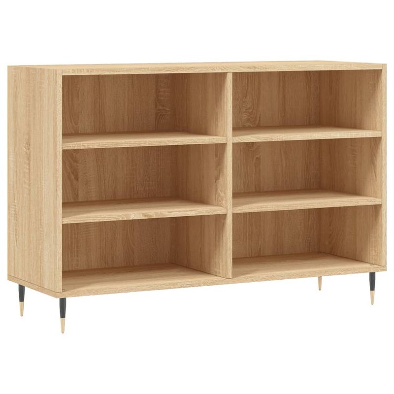 Foto van Vidaxl dressoir 103,5x35x70 cm bewerkt hout sonoma eikenkleurig